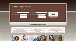 Desktop Screenshot of alberletbudapest.info